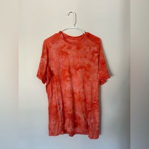 Lululemon Always Agile Short Sleeve Spray Dye
Diamond Dye White Warm Coral Large